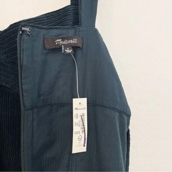 Madewell - Deep Green Corduroy Mini Dress- 4 - Picture 16 of 16